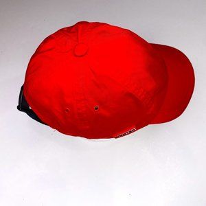 Hunter X Target, red, adjustable, nylon baseball cap. EUC.